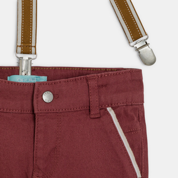 شورت برمودا بحمّالات، باللون البنفسجي، للأطفال 